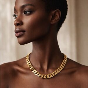 Bottega Veneta Nest Gold Chain Necklace